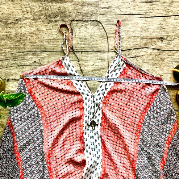 Boho Flowy Handkerchief Hem Maxi Dress 14 - Baby Bump Perfect! - Picture 4 of 7